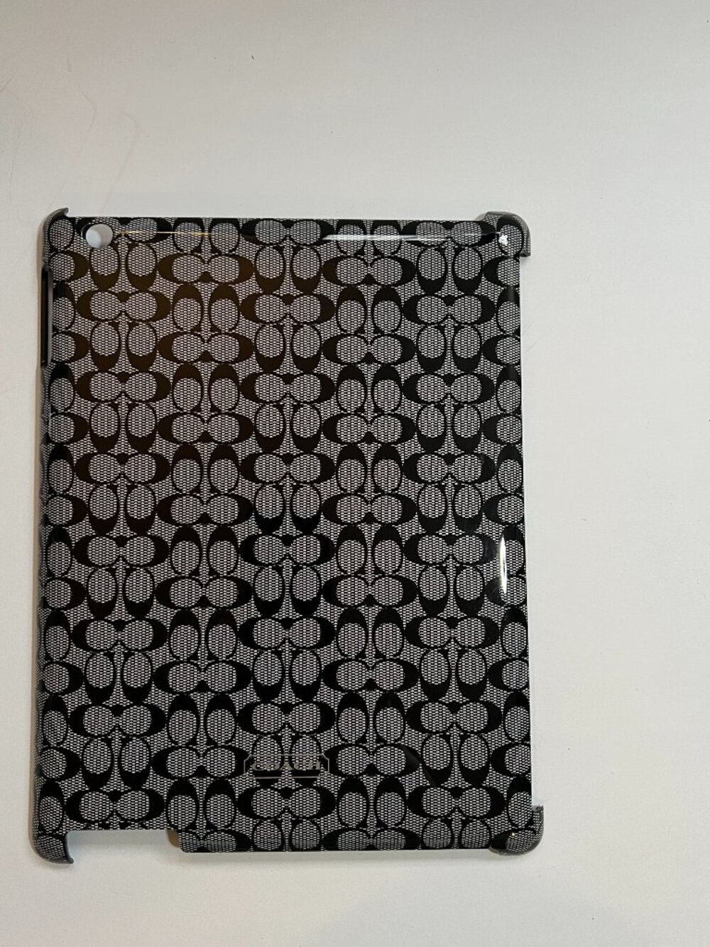 Coach Black Plastic iPad Case